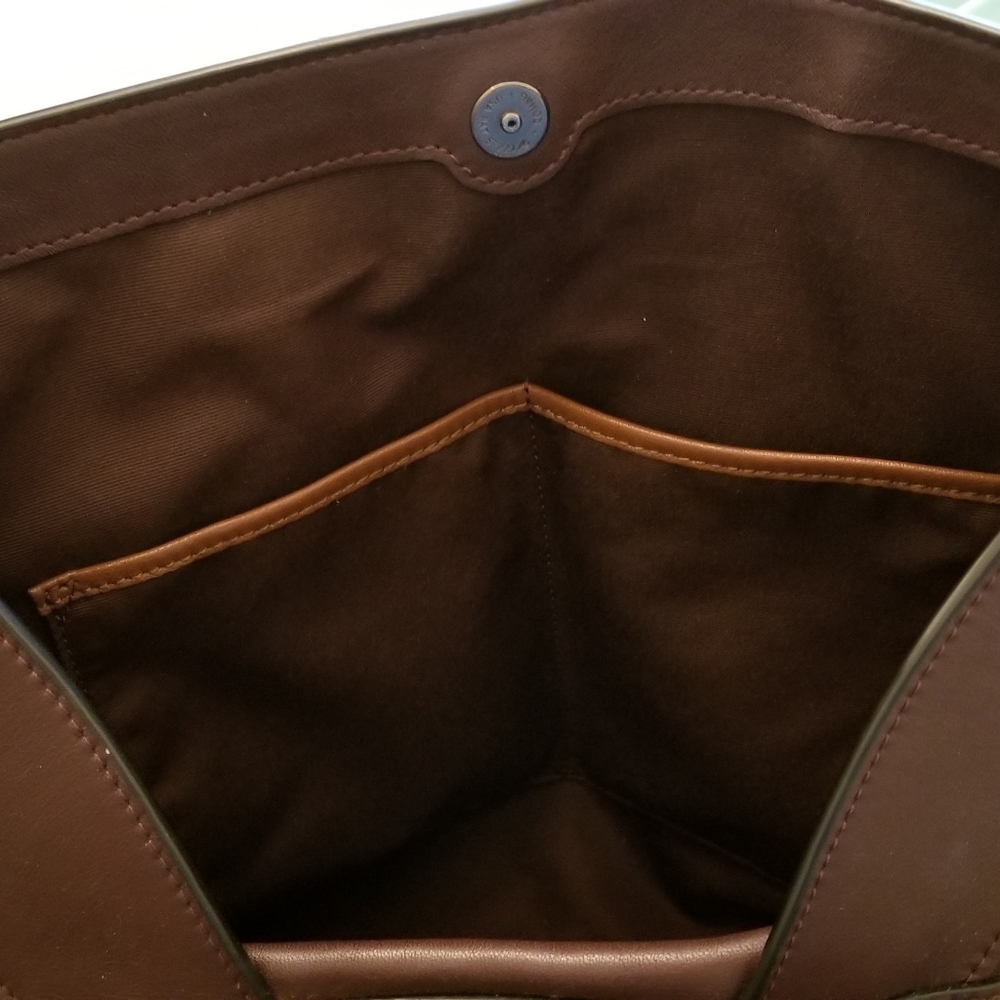 Coach purse- burgundy and brown - Picture 4 of 6